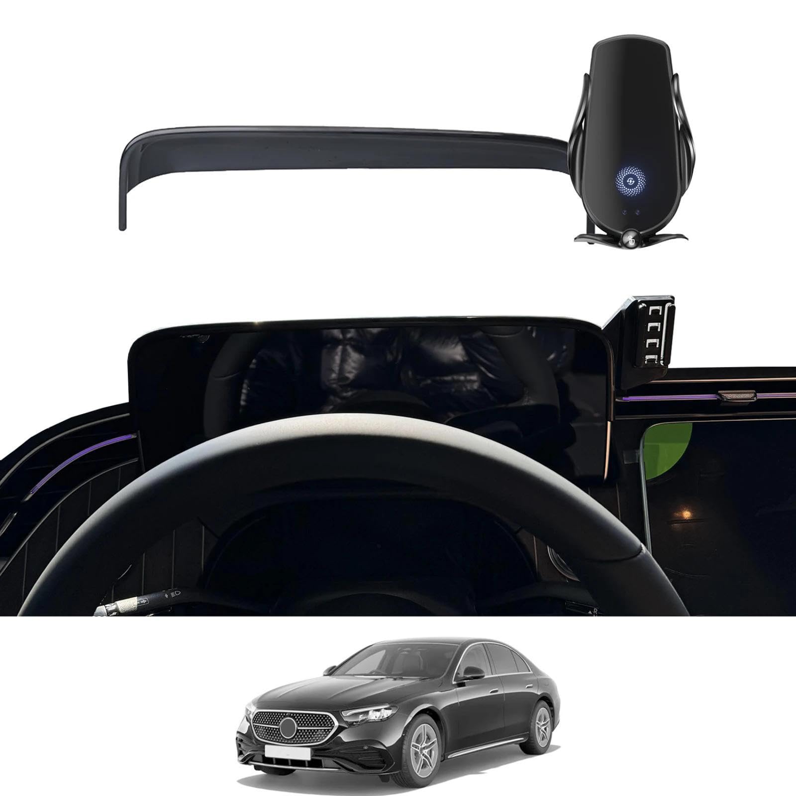 Soporte Móvil Coche para Mercedes-Benz Clase E W214 2024-2025, Soporte para teléfono móvil para Coche Soporte para GPS Soporte de navegación
