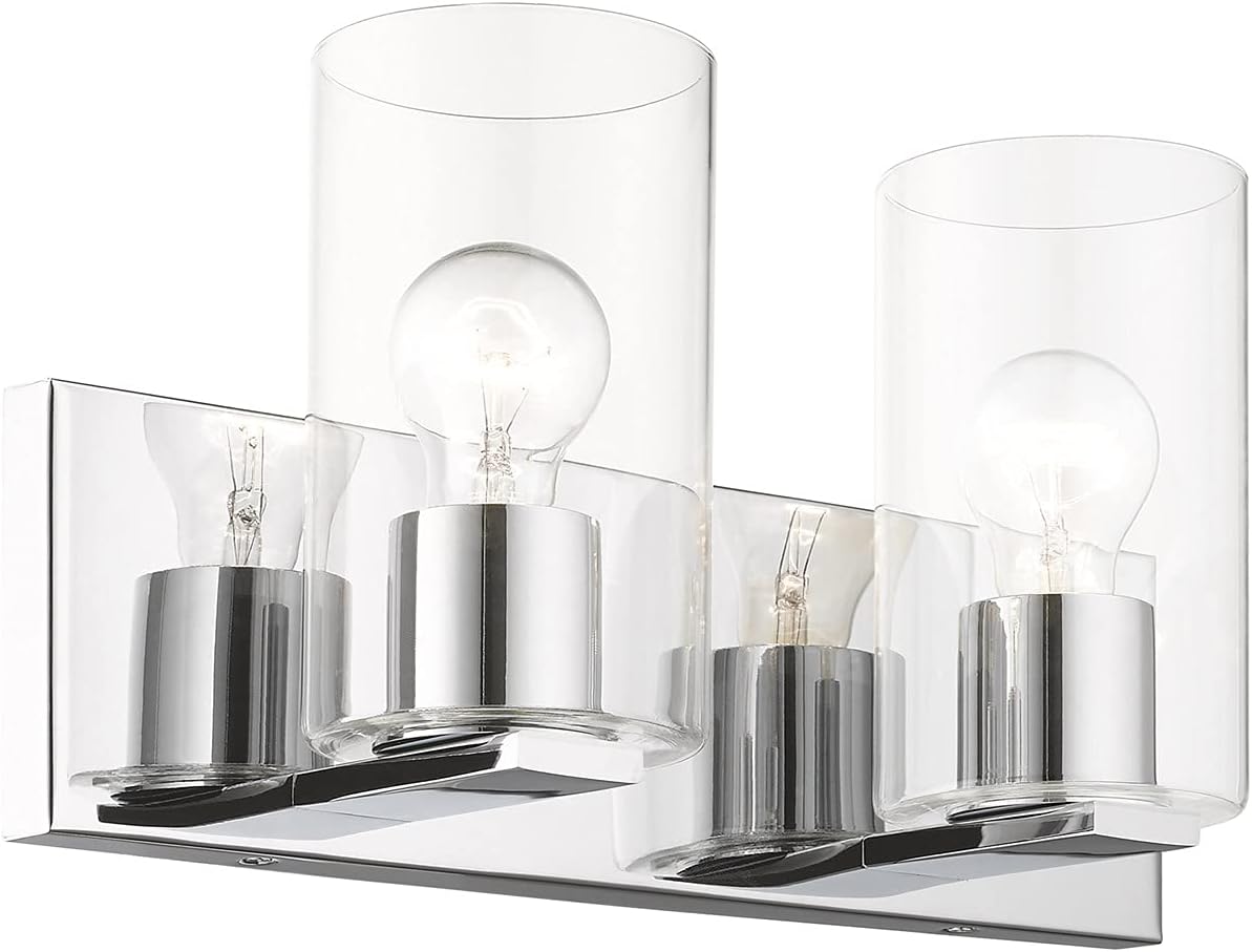Livex Lighting 2 Light Polished Chrome Bath Vanity,16552-05
