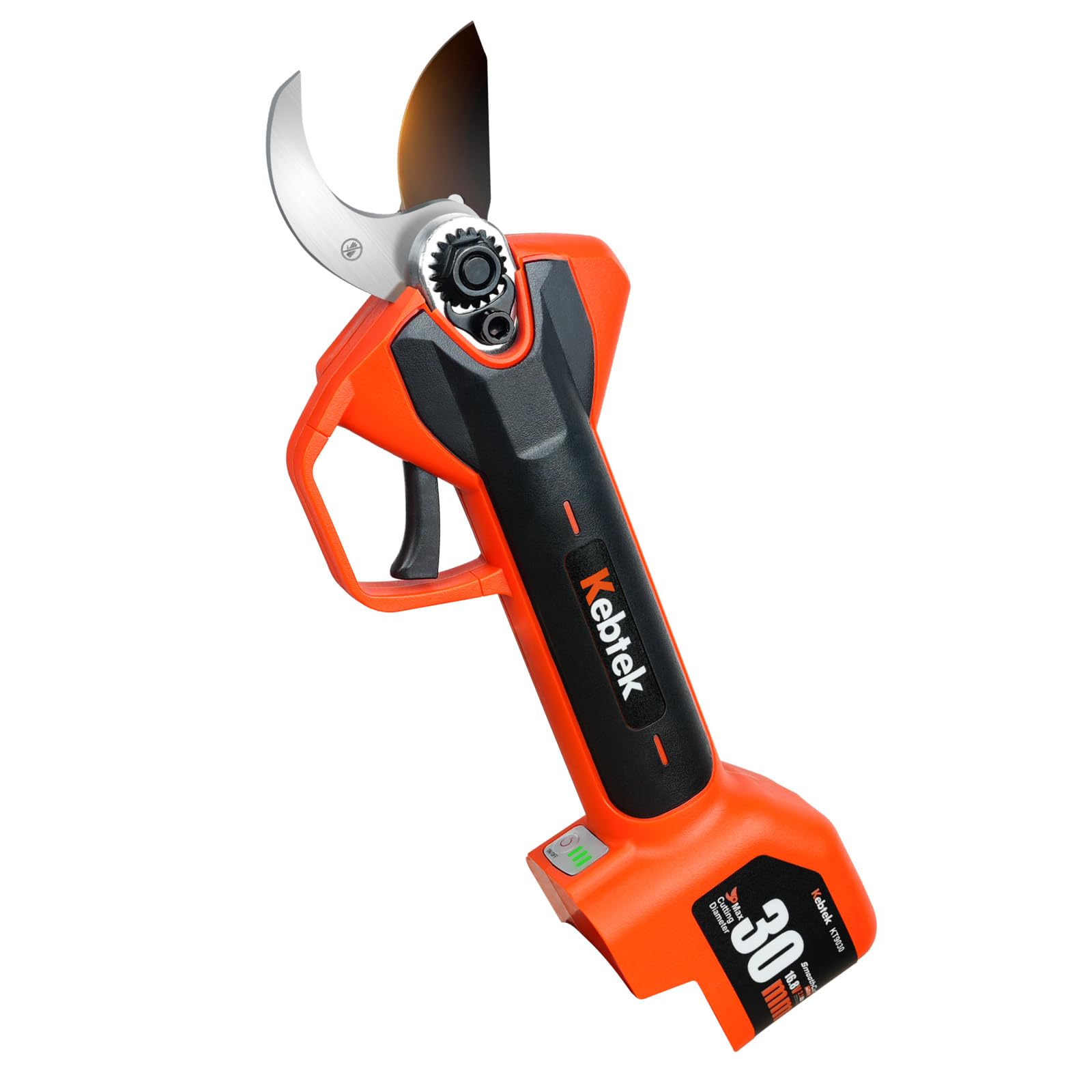 Kebtek Professionelle Akku Astschere 2025 NEU, 16.8V 30mm Elektrische Gartenschere Laufzeit Sicherheitsschalter, Gartenschere Heavy Duty für Baum, Ast & Rose(Nur Körper)