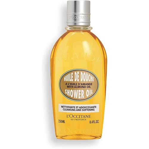 L'Occitane Cleansing & Softening Almond Shower Oil: Oil-to-Milky Lather, Softer Skin, Smooth Skin, Cleanse Without Drying, With Almond Oil