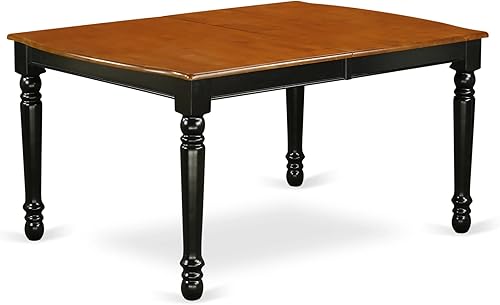 Miniatura 3 de East West Furniture DOAV7-BCH-W - Juego de mesa de comedor de 7 piezas consiste en una mesa de comedor rectangular con hojas de mariposa y 6 sillas