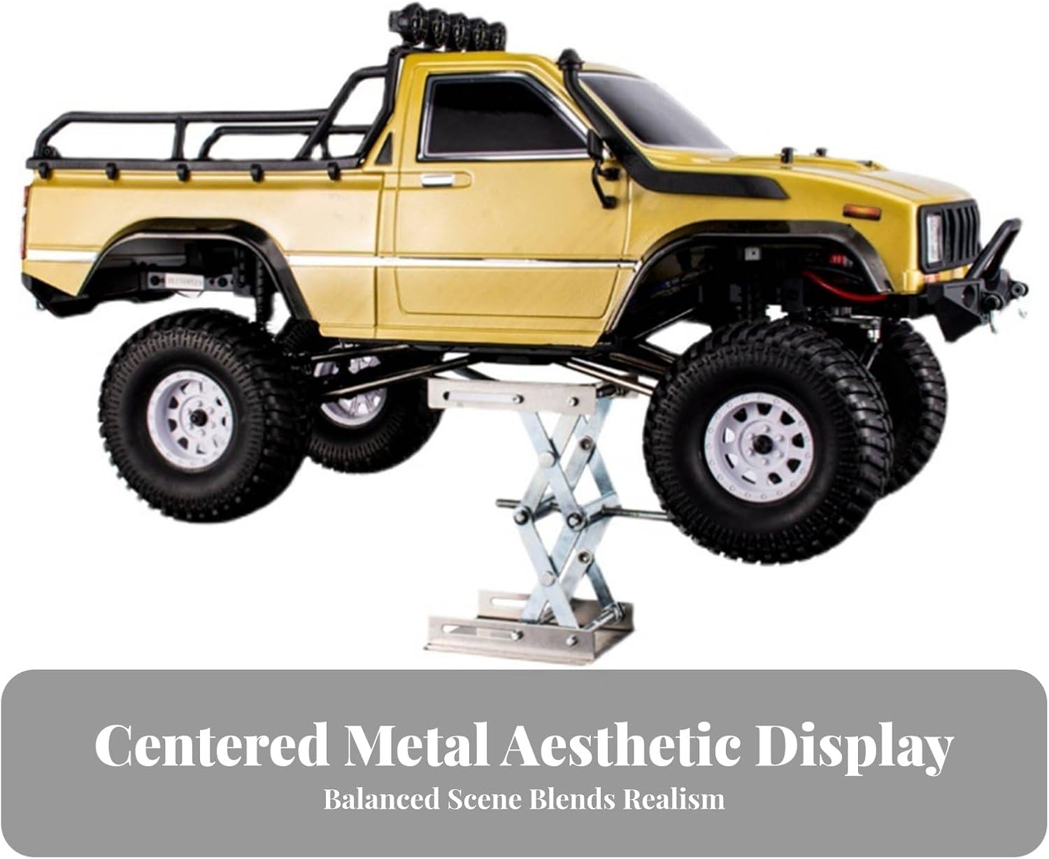 Qianly RC Car Repair Stand Compact RC Car Lifts Stand Metal Adjustable Lifts Jacks for Hobbyists, Display, L