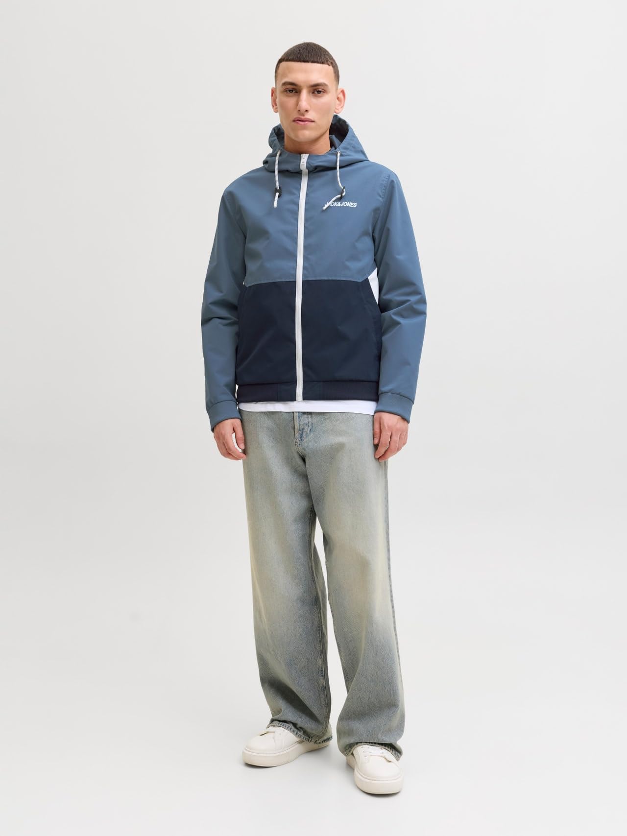 JACK & JONES Jjerush Hood Bomber Noos Chaqueta bomber Hombre (Pack de 1)
