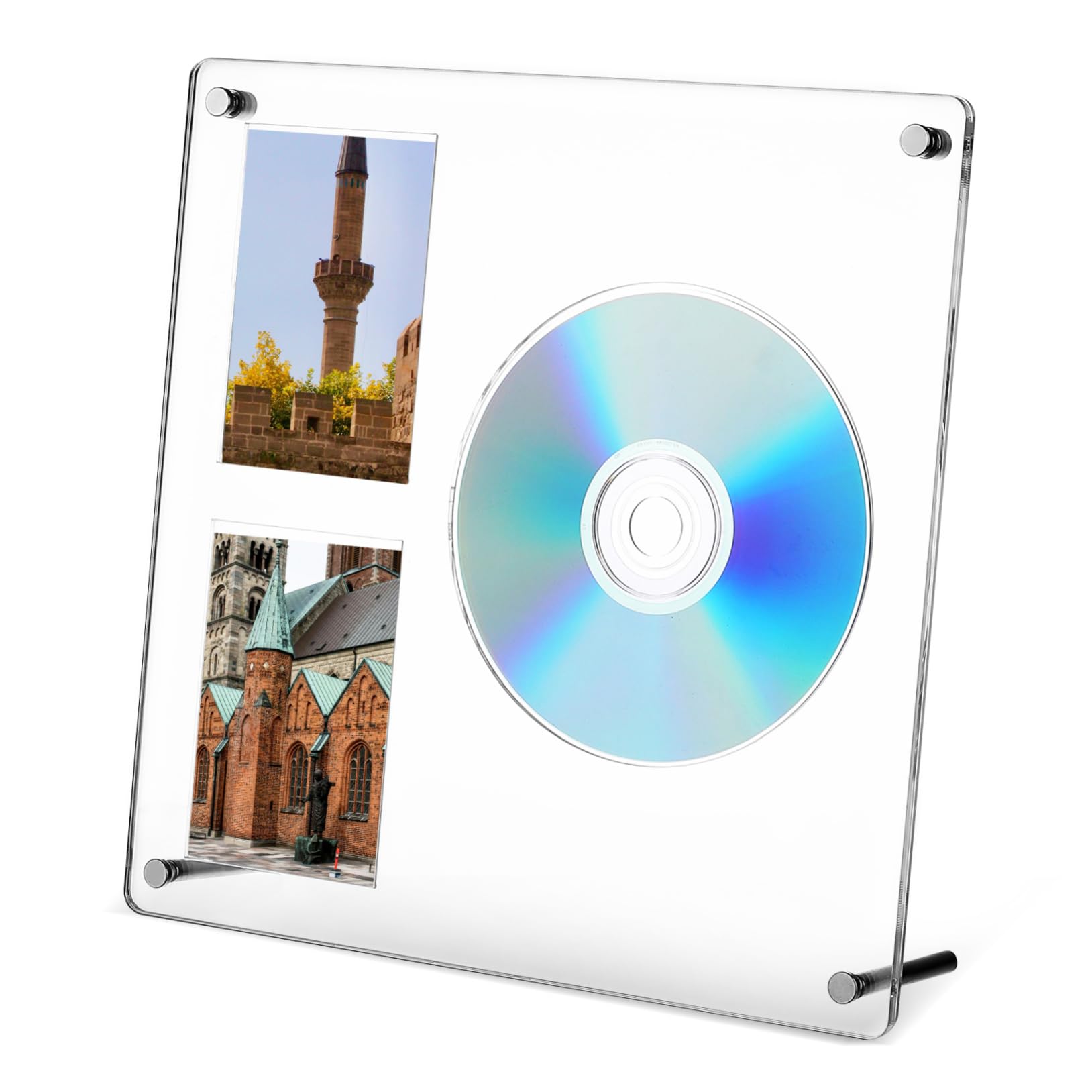 Alipis Cd Display Frame Acrylic Stand Rack Kpop Photocard Holder Multifunctional Storage Cases