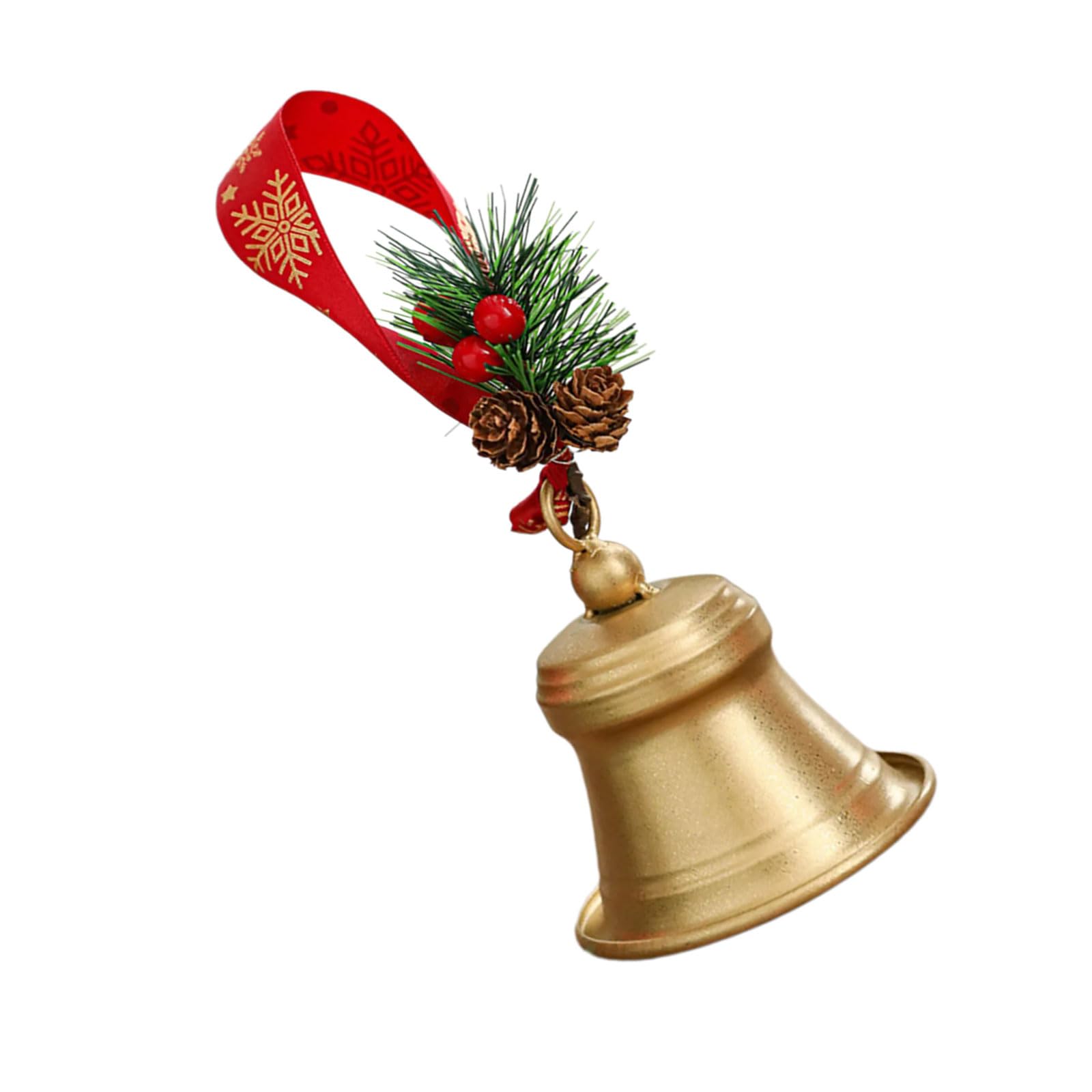 Carotoe D Festival Metal Bells For Christmas Ecors Vintage Hanging Bells Ornament For Festivals Party Tree Oor Wreath Ecoration Metal