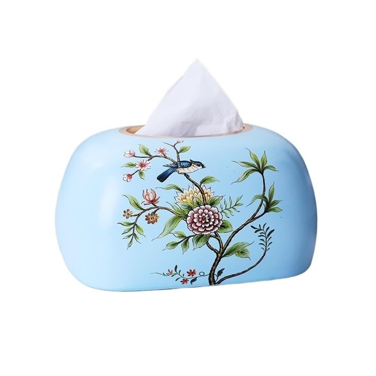 Tissue Dispenser Box Tissue Holder Box Birds And Flowers Vintage Patterns For Living Room Tabletop Apartment Must Haves