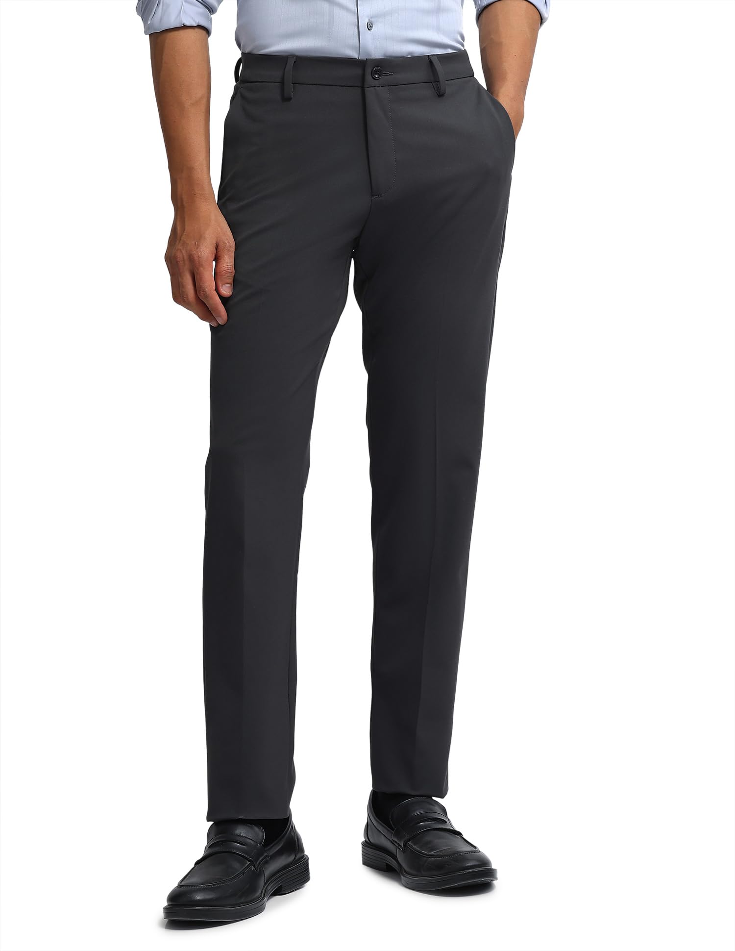 arrow Newyork Men's Hudson Tailored fit All Day Pants-picture-24