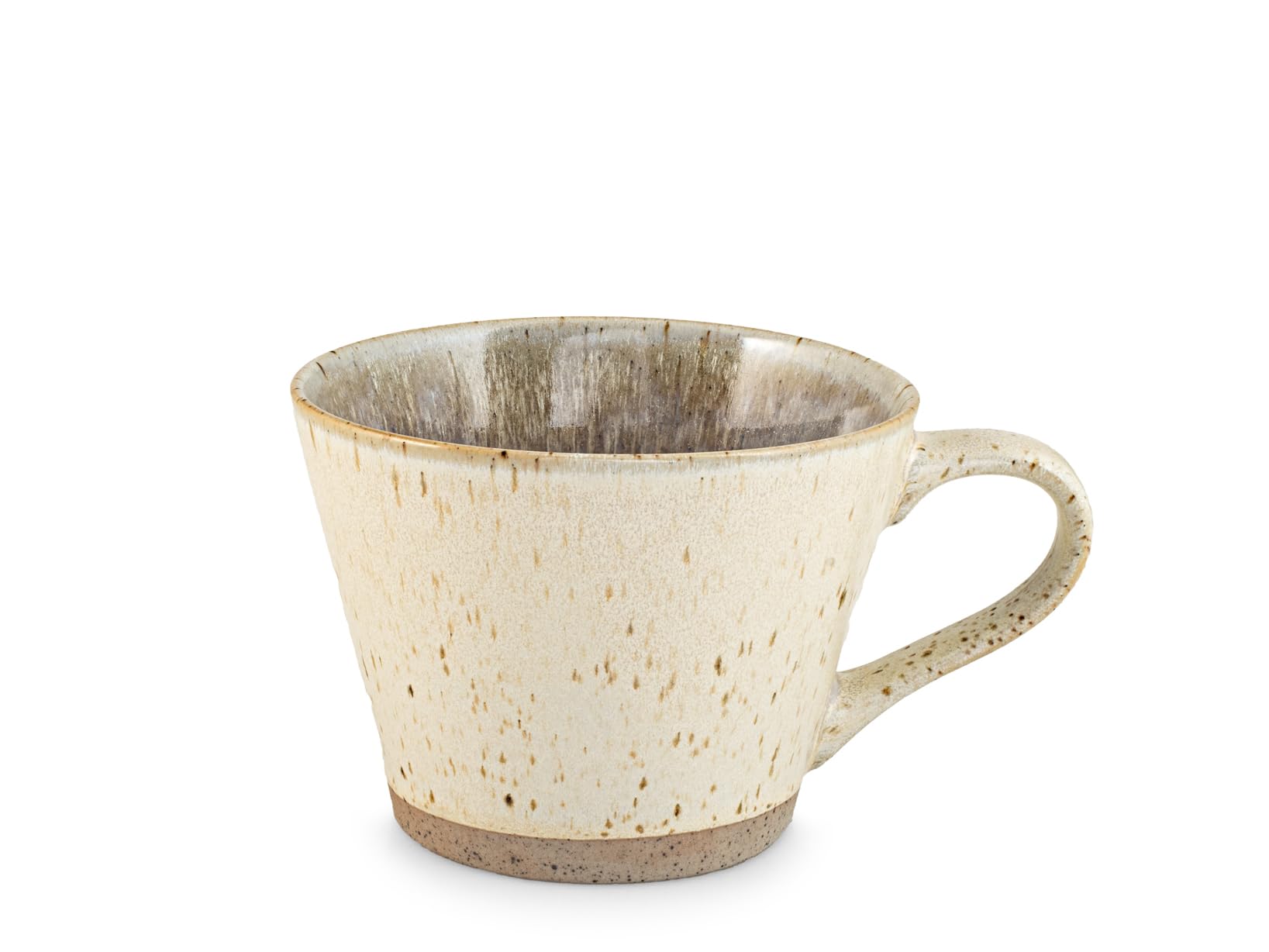 H&H Set of 6 Jumbo Laos Mugs Beige Porcelain 560 cc