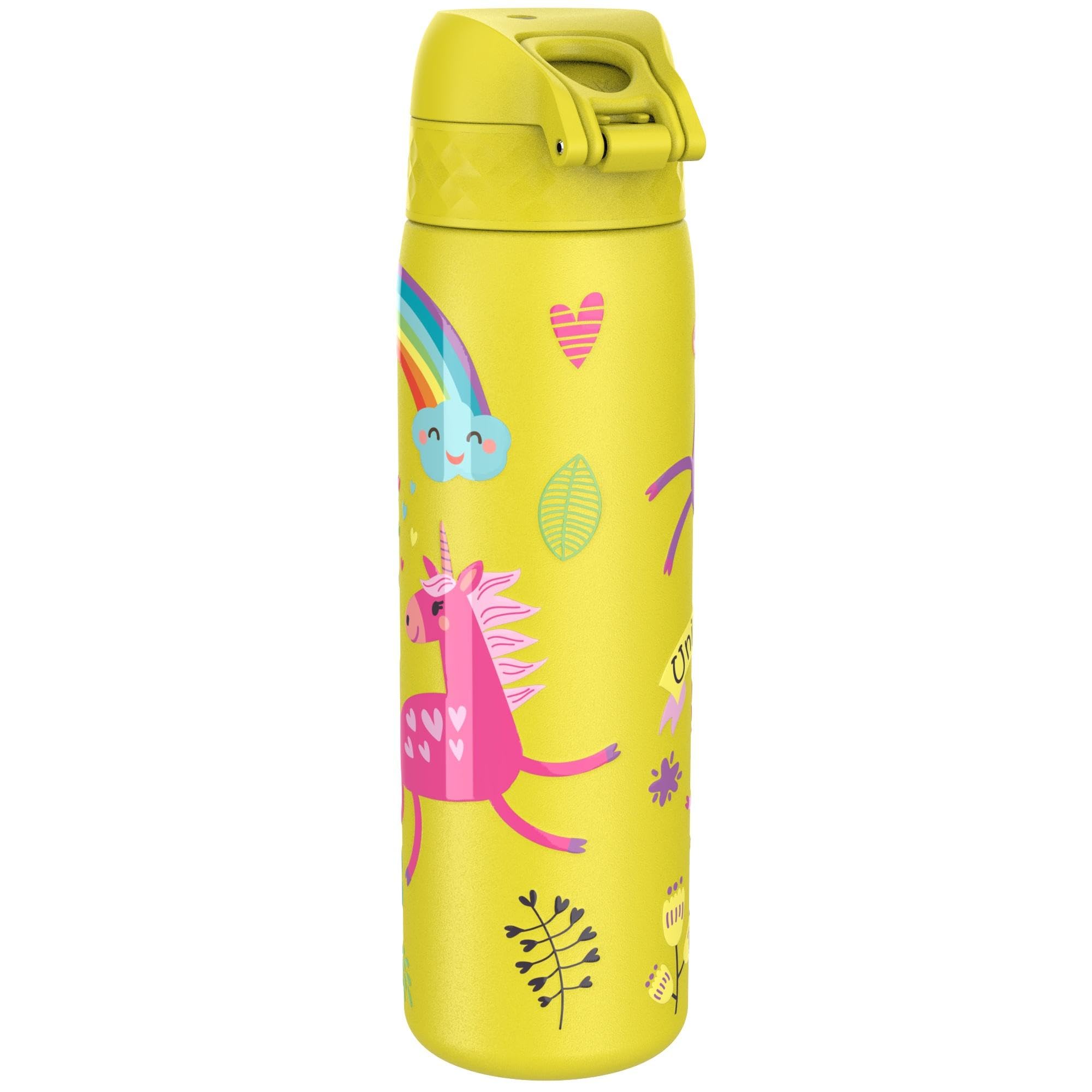 ION8 Lightweight Steel Water Bottle, 600 ml/20 oz, Non-Insulated, Leak Proof, Easy to Open, Secure Lock, Dishwasher Safe - Image 2