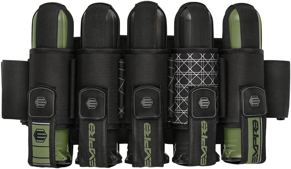 Empire Compressor 5+8 Paintball Harness w/PBB Barrel Plug- Sage Combo Package