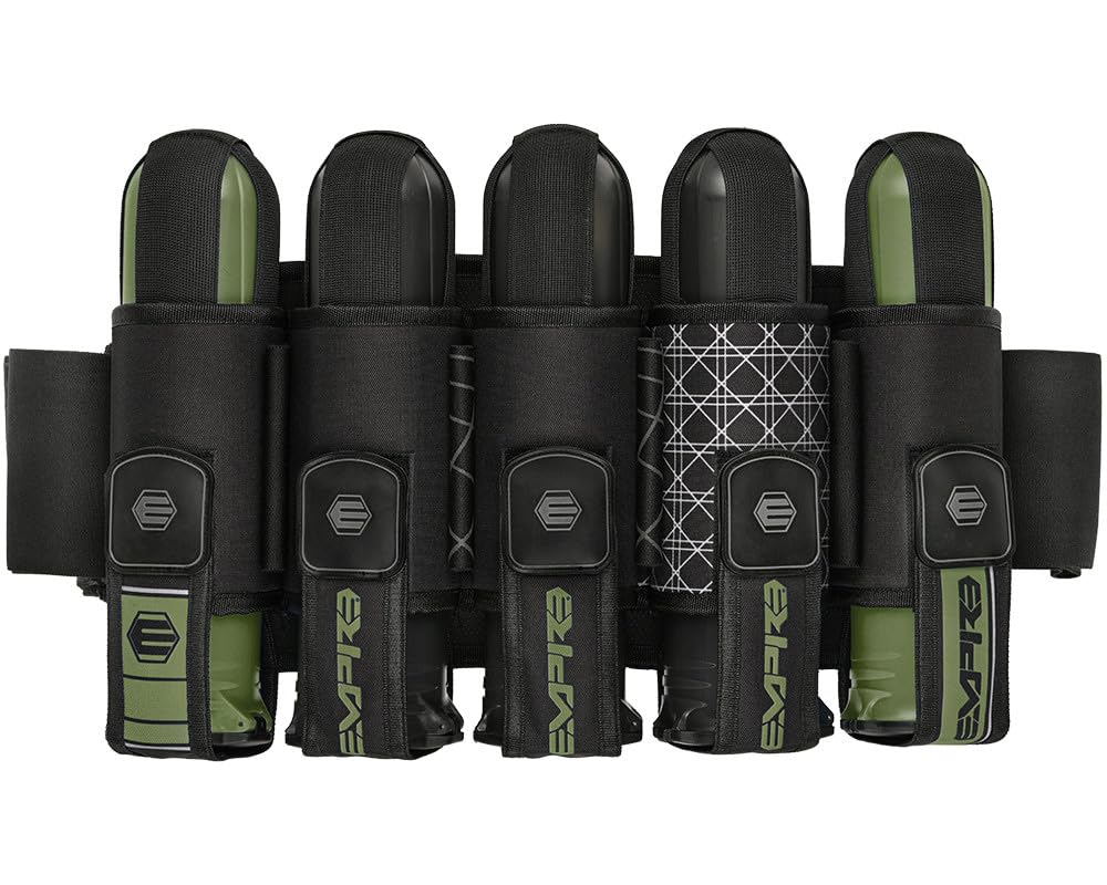 Empire Compressor 5+8 Paintball Harness w/PBB Barrel Plug- Sage Combo Package