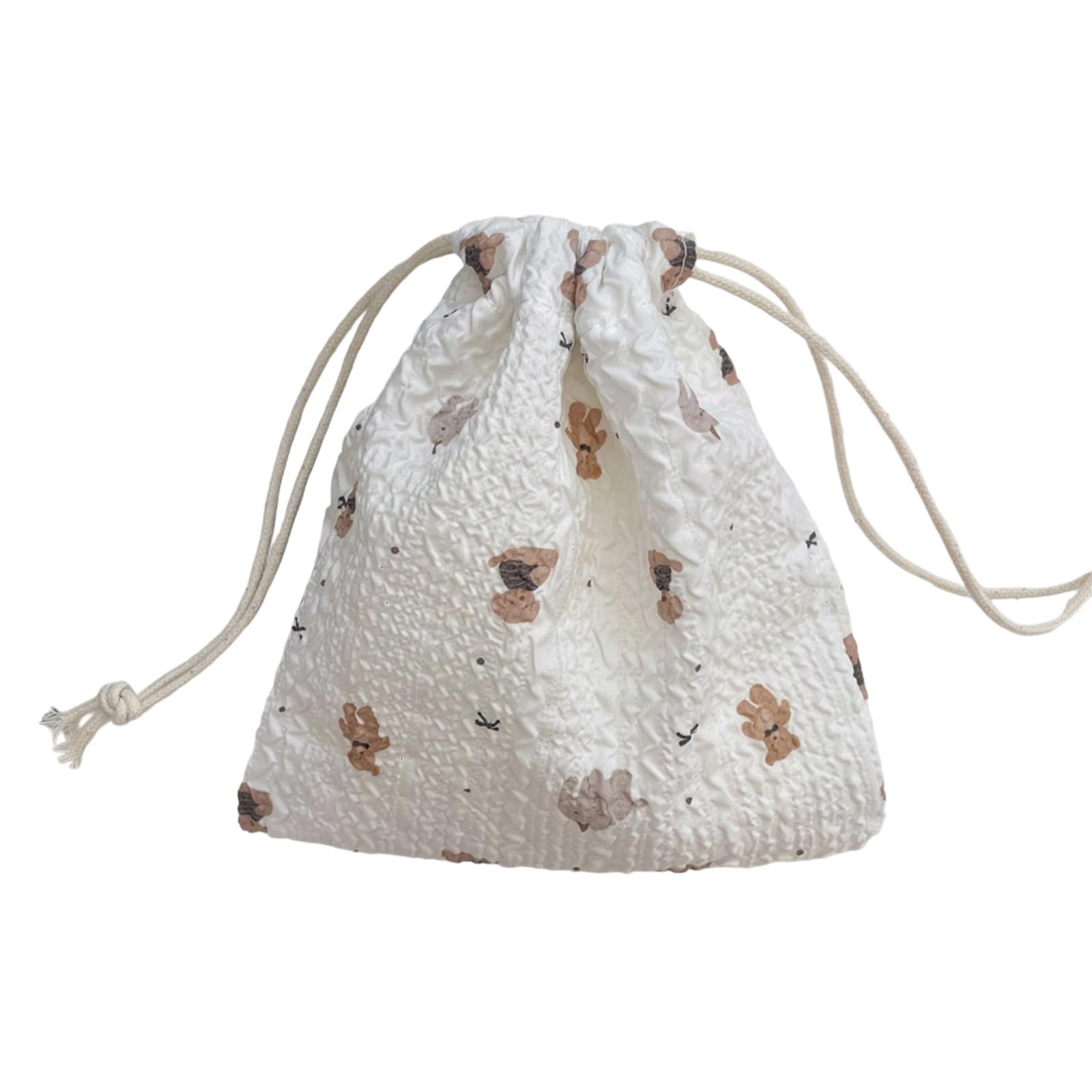 Obotsnoi Cartoon Design Makeup Bag Drawstring Closure Portable Accessory Pouches Multipurpose Cosmetic Carry Bag Cosmetic Organized