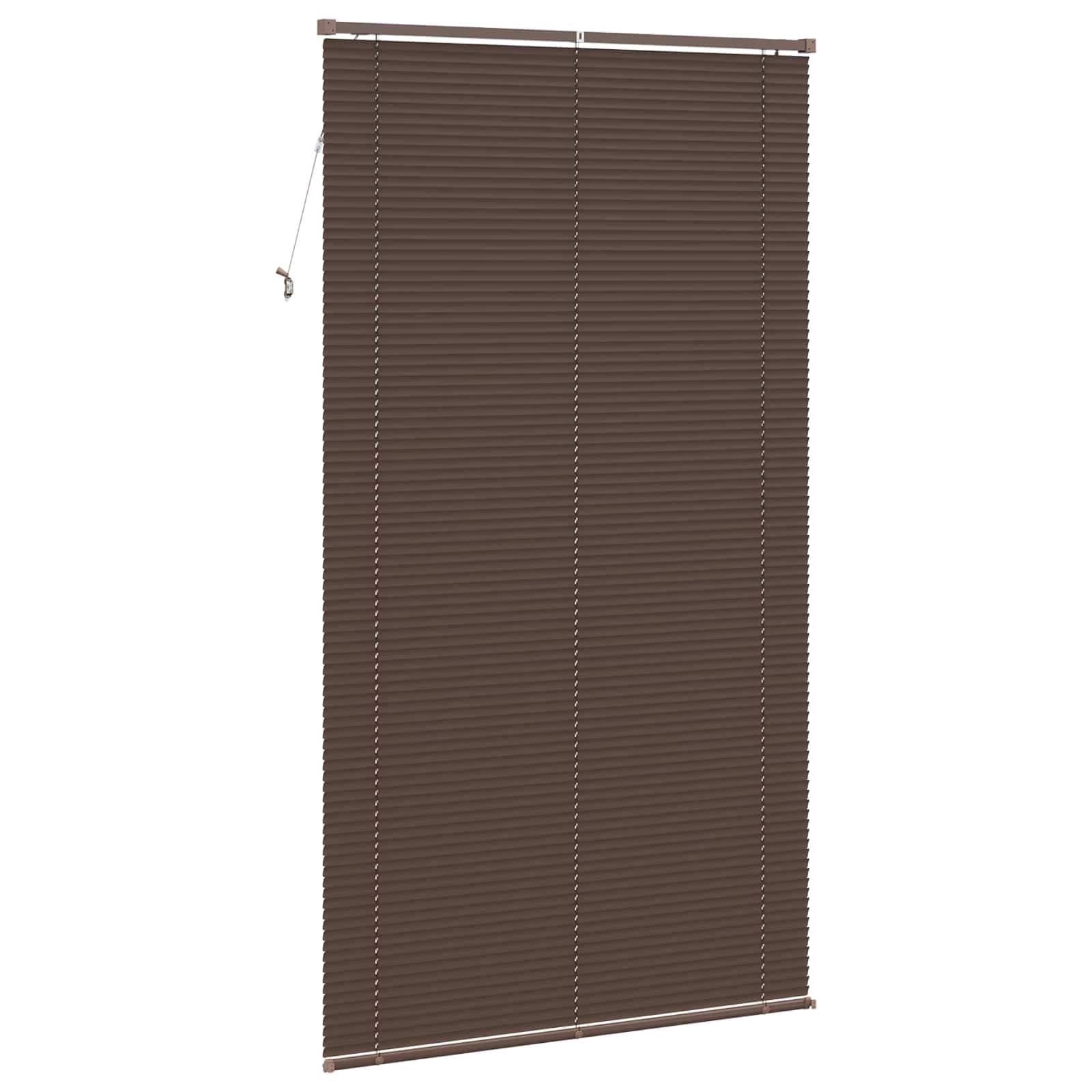 Store Vénitien Marron foncé avec Motif 213 x 110 cm PVC pour fenêtre, Store intérieur occultant Moderne pour Salon Bureau, contrôle lumière et intimité, Design élégant Enfant, Installation Facile