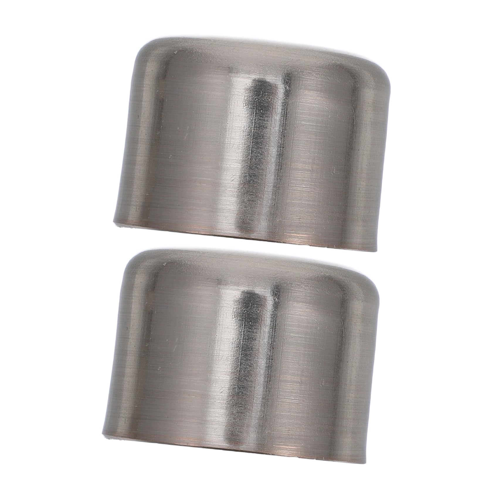 Cabilock 2Pcs Silver Curtain Rod Decorative Heads for Drapery Poles Easy to Install End Caps for Window Drapery Stylish Finials for Home Hotel Decoration