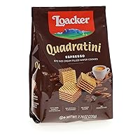 Vista 1 de Loacker Quadratini Premium Espresso Wafer Galletas 220g776oz
