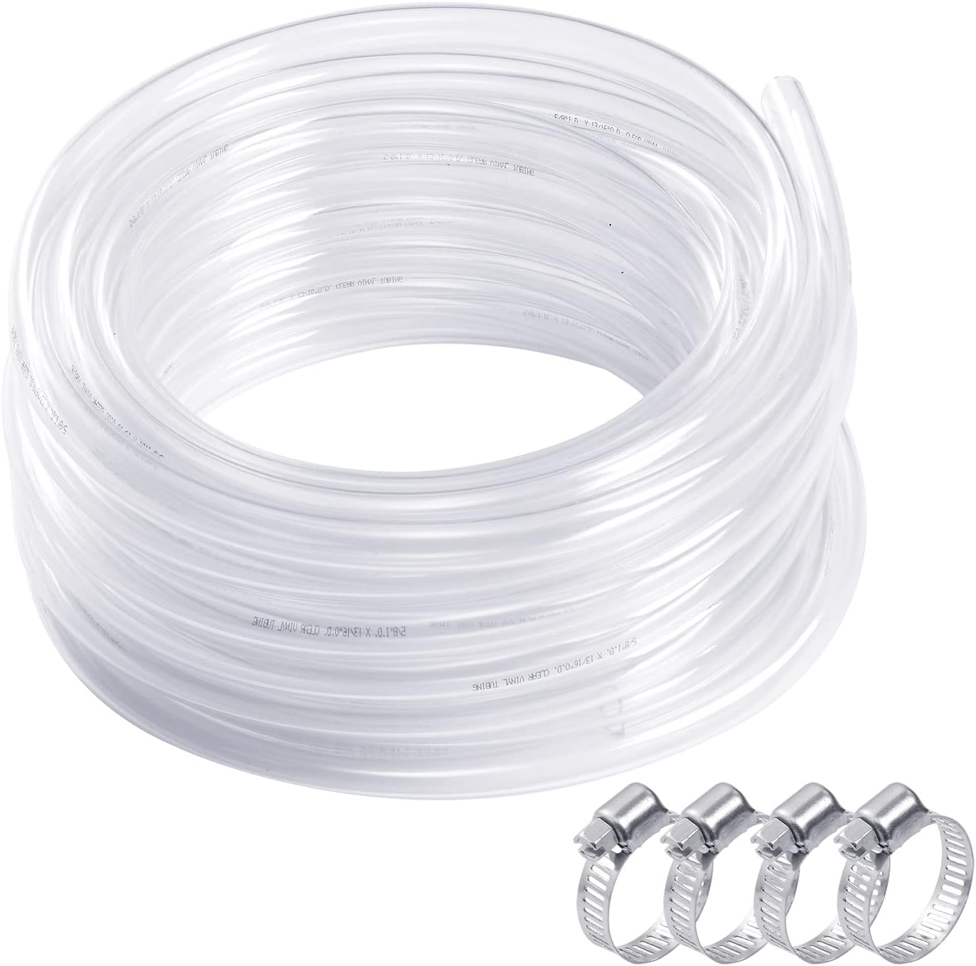 Ailadl 5/16" ID Clear Plastic Tubing, 10 Feet Length