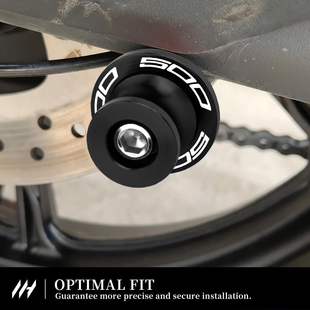 M8 Motorcycle Swingarm Bobbins For Ninja 500 2024-2026 (Black)