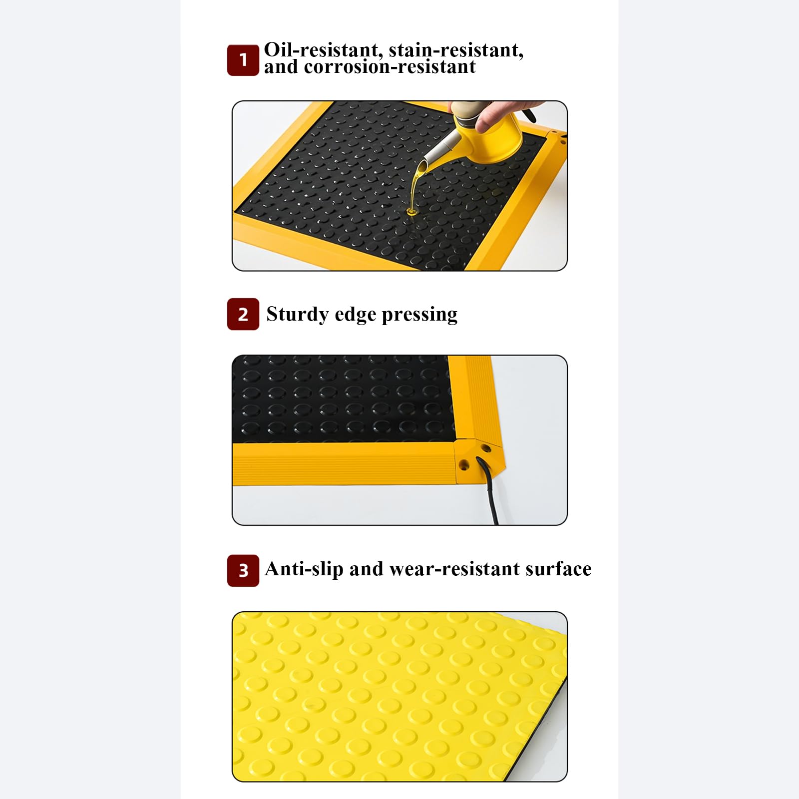 Alfombra De Seguridad Industrial, Alfombra De Alarma De Presión De Señal con Sensor Sensible a La Presión, Sensor De Gravedad, Adecuada para Entornos Industriales Complejos Y Hostiles.