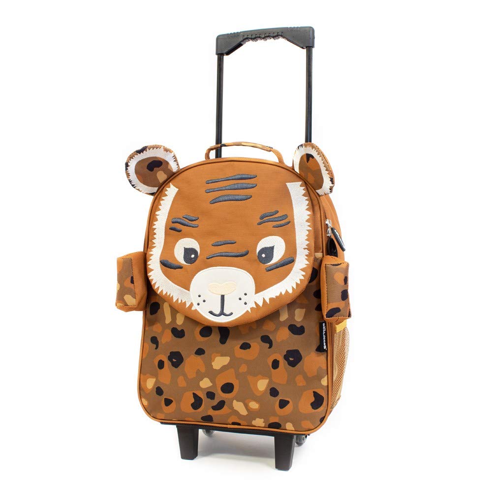 Les Déglingos Valise Cabine Enfant, Speculos Le Tigre, Garçon, Valise Trolley à roulettes, 22 L, 48 cm, Souple,...
