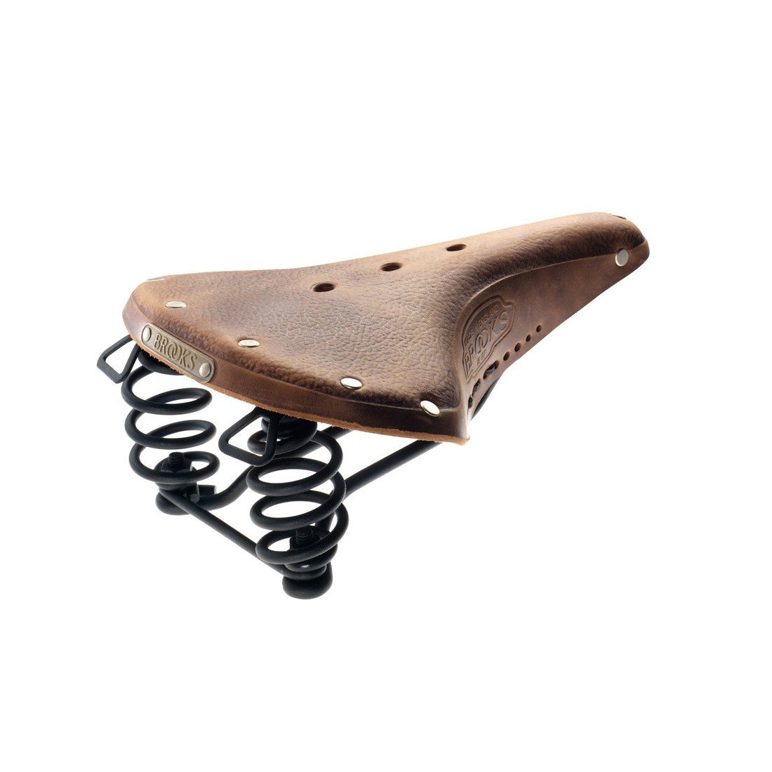 Amazon | BROOKS レザーサドル スプリングつきモデルB66のシングル