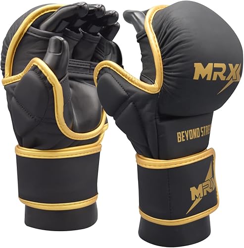 Miniatura 8 de MRX MMA - Guantes de agarre de protección profesional, 7 onzas, Muay Thai, entrenamiento, kickboxing, boxeo, boxeo, boxeo, boxeo, boxeo, boxeo,