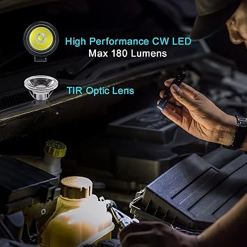 OLIGHT I3T EOS 180 Lumens Dual-Output Slim EDC Flashlight Bundle with Sphere C Smart Night Light, USB-C Rechargeable, App Control Ambient Lighting