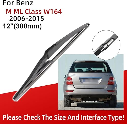 Miniatura 3 de 3 Wipers 28" 21" 12" Front And Rear Replacement Fit for Benz M ML Class W164 2006-2015, Windshield Wiper Blades Original Equipment Wiper Blade, That