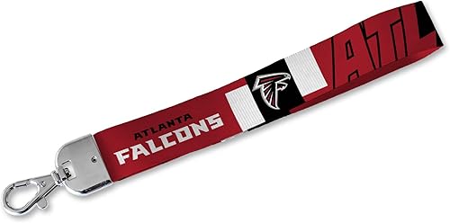 Miniatura 16 de Rico Industries NFL Football Correa Estándar de Muñeca Llavero, Linda Correa de Muñeca para Llaves de Coche, Distintivo de ID, Tarjeta, Billetera