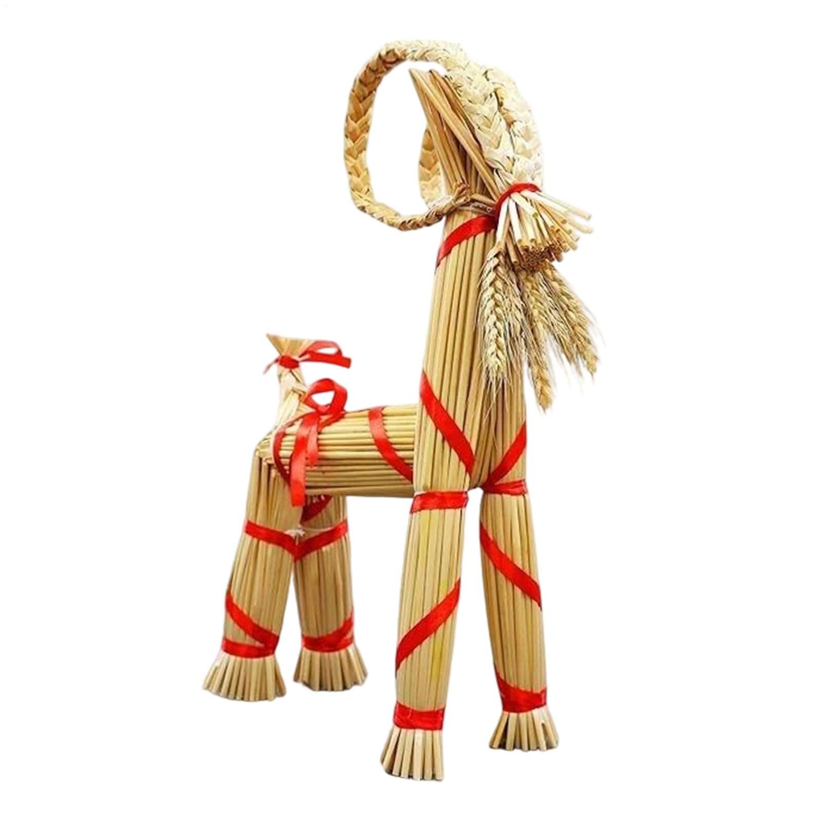 Chèvre de paille de Noël de qualité supérieure pour ornementation de vacances