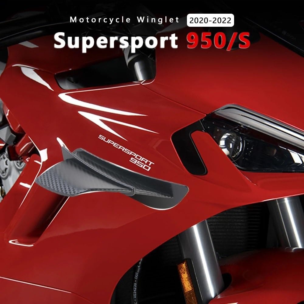 Alette Aerodinamiche Per Moto Ducati Multistrada E Altri Modelli - In ABS, Kit Di 2, Per Migliorare Stabilità E Stile