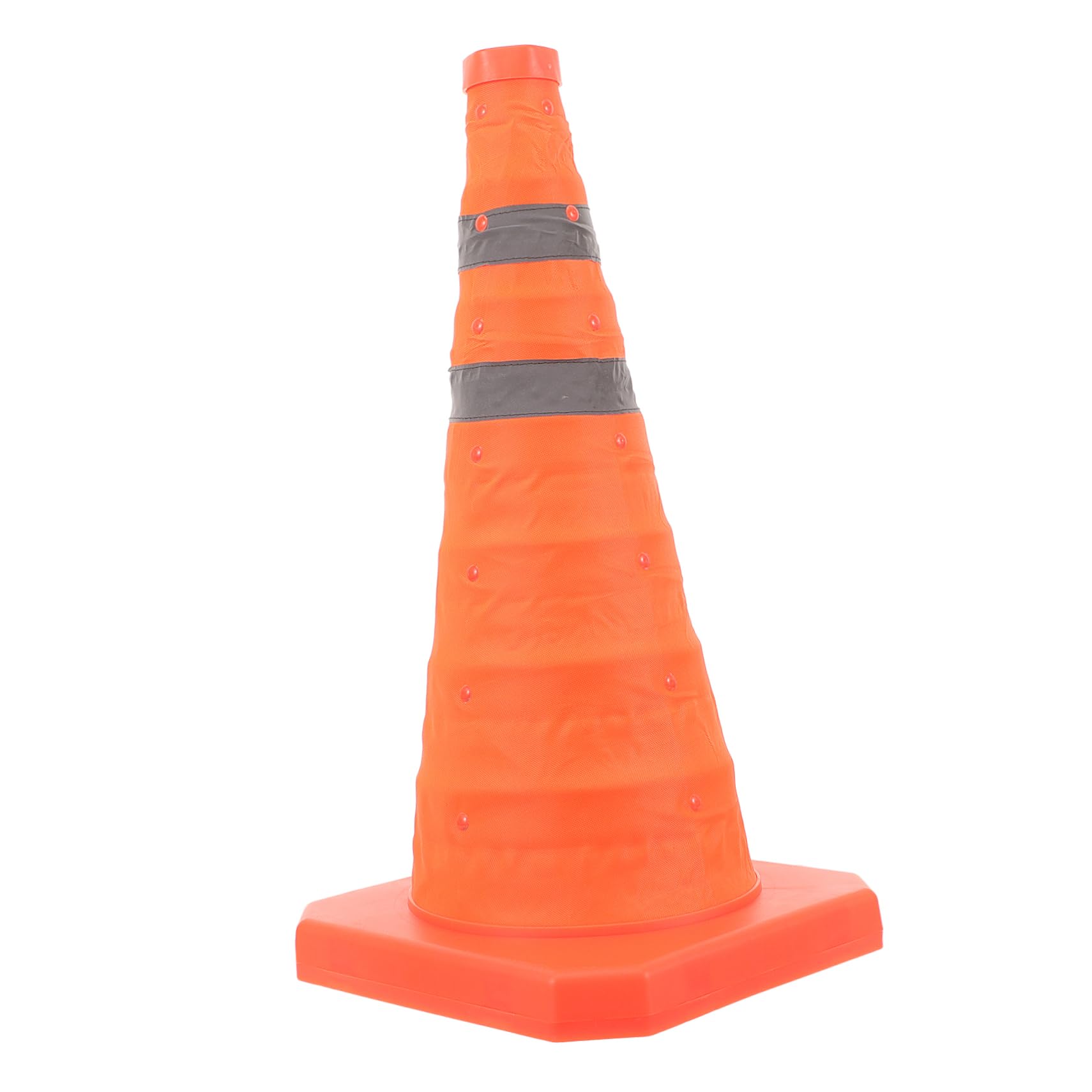MUSISALY Telescopic Road Cone Road Traffic Cones Traffic Cones for Parking Multi Purpose Traffic Cone Driving Construction Sports Cone Safety Cone Road Cones Ctr Ring Orange Plastic