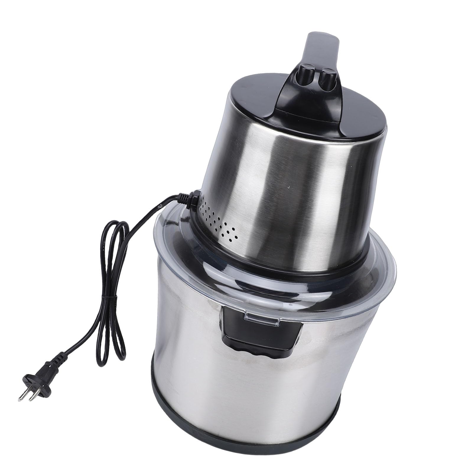 Picadora de Carne Eléctrica de Acero Inoxidable SUS304, Picadora de Alimentos de Alto Rendimiento para Uso en Cocina, Tazón de 10L de Potencia de 1800W (Enchufe europeo 220V)