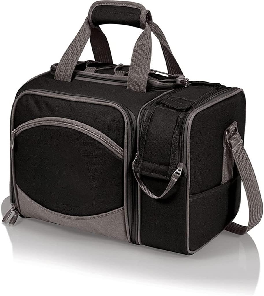 JSEIAJB Portable Tableware Bag with Wine Bag Large Capacity Can Be Slanted Outdoor Camping Picnic Storage Bag