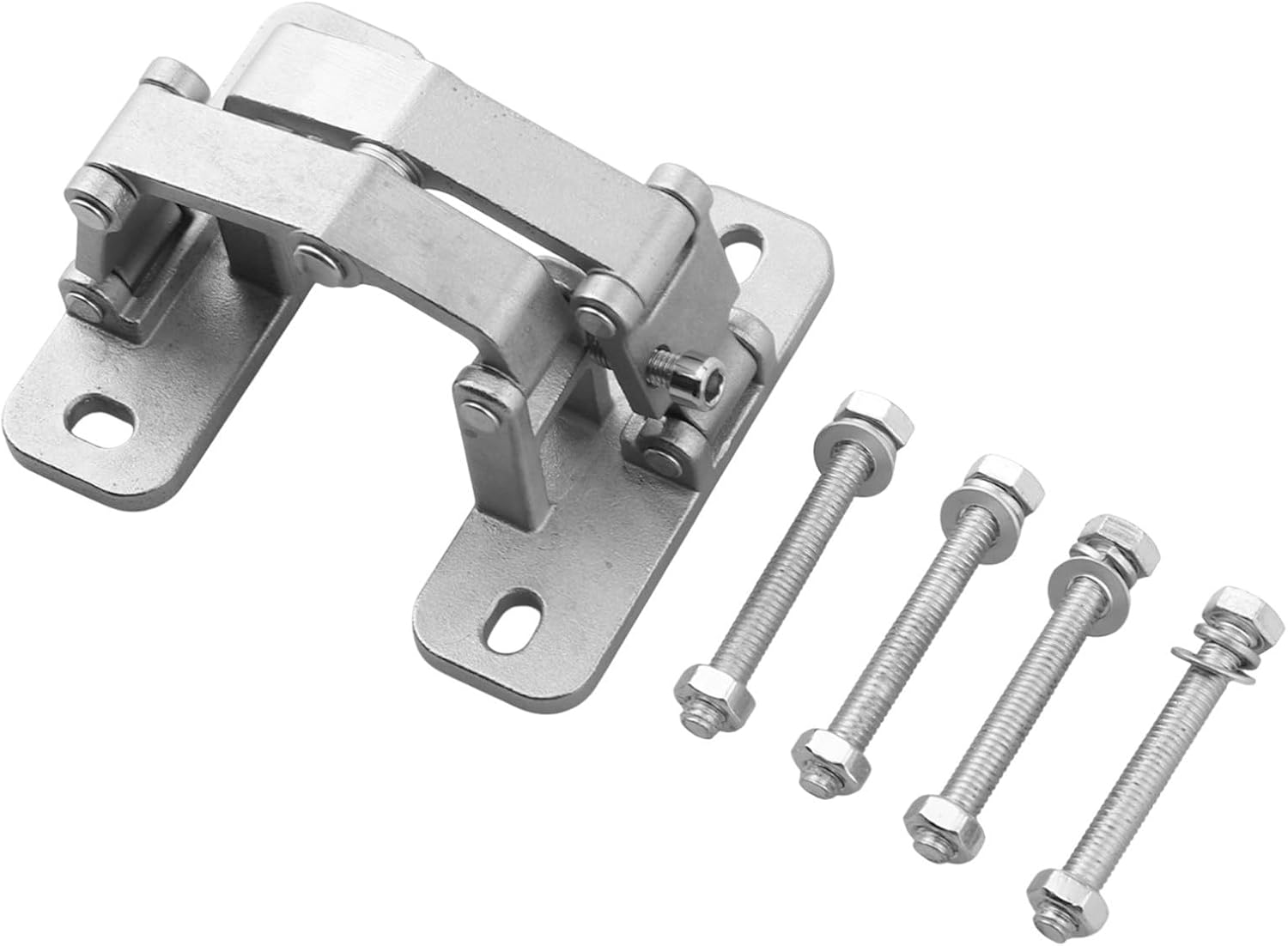 Stainless Steel 180 Degree Hidden Hinge for Heavy Duty Stone and Fire Doors, 70kg Load Capacity Thick Door Hardware