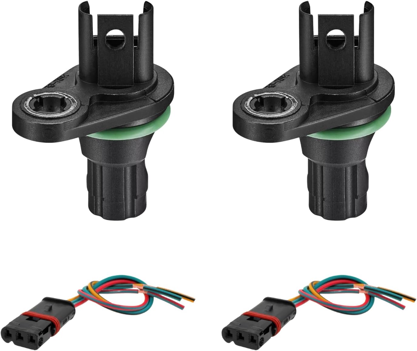 13627525014 2Pack Camshaft Position Sensor with Connector Replacement for BMW 528i 535i X6 325i 325xi 330i 330xi 328i 335i 1 Series M