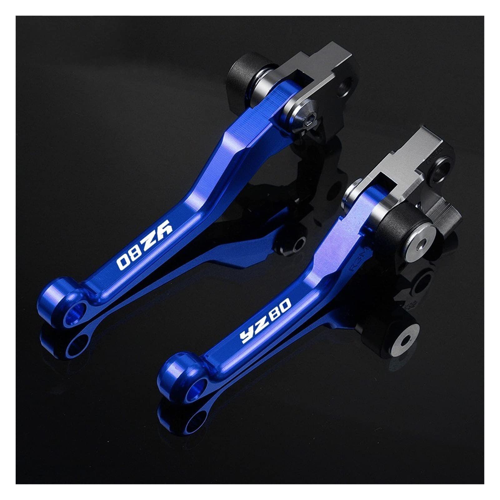 VTAIEX Motorbike Accessories for Y-AMAHA YZ80 YZ 80 1986-1996 1987 1988 1989 1990 1991 1992 1993 1994 1995 Motocross Brake Clutch Levers CNC Dirt Bike Pivot Handle Lever(Blue)
