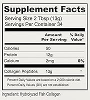 Vista 3 de Péptidos de Colágeno Marino Hidrolizado de Anthony's, Sin Gluten, Apto para Paleo y Keto, Sin Sabor, 1 Libra