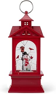 Illuminated Holiday Snowman Water Lantern