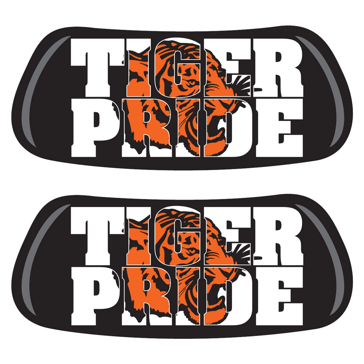 Anderson's Tiger Pride EyeBlacks, 12 Pairs per Package, School Spirit, Spirit Gear, Sports Fan Gear, Football Cheerleader Accessories, Homecoming