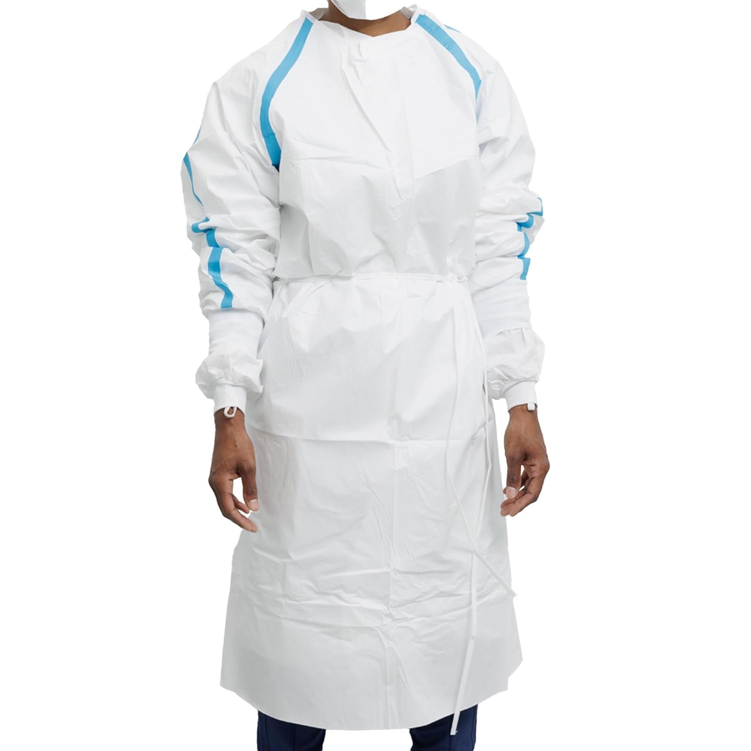 Contec CritiGear Disposable Chemotherapy Procedure Gown White Small/Medium 10 Ct
