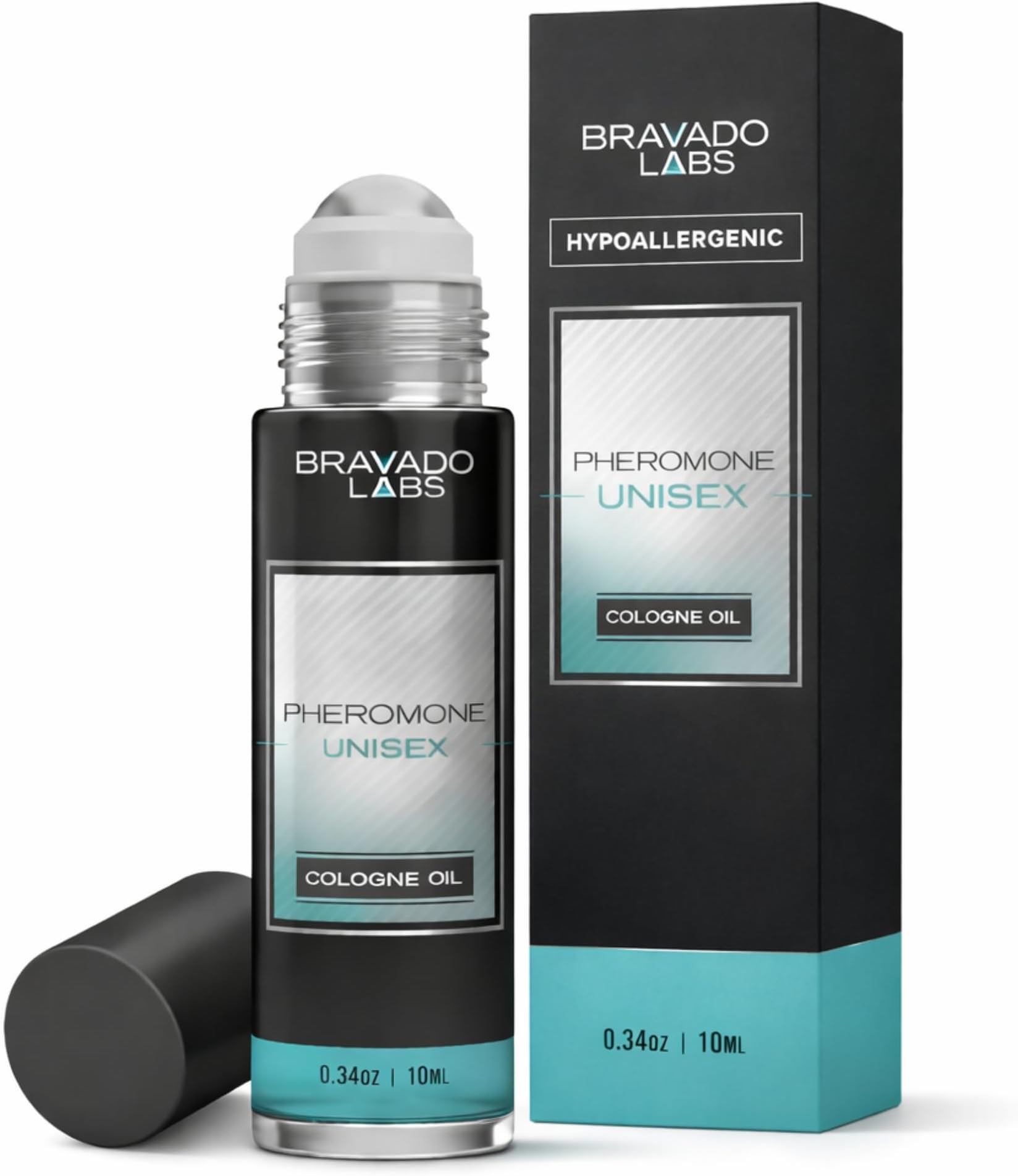 Bravado Labs Pheromones Perfumes for Women - Unisex Cologne with Enhanced Scents - Roll On Perfume Oil for Confidence and Appeal - 10ml