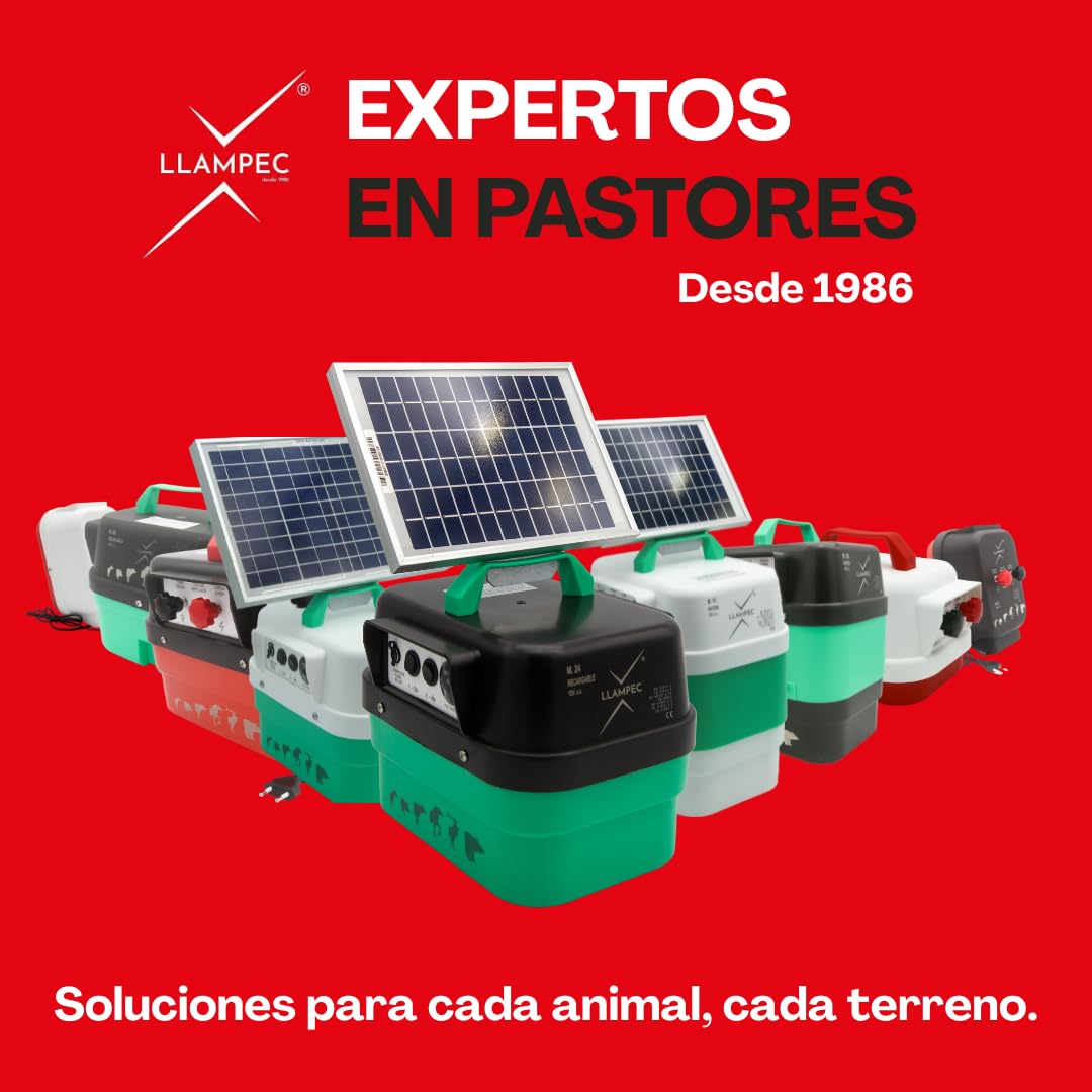 Llampec Pastor Eléctrico 01 Guarda Can con Conexión a Red 230v – 2,5 J - 9.000 V - 15 km de Alcance – Cerca eléctrica Para Perros, Caballos, Cerdos y Vacas – Fabricado en España