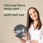 Laundry Turtle Collapsible Laundry Basket | Revolutionary Foldable Laundry Hamper | Innovative Laundry Basket for Dirty Clothes Washing & Dryer Removal Portable Laundry Grabber (Grey, Small)