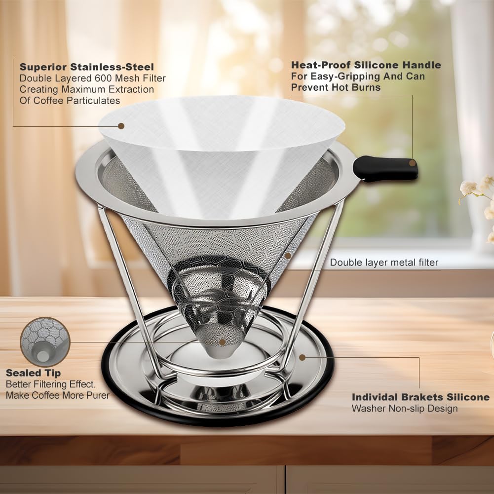 Collapsible Pour Over Dripper - 2 Pack -2