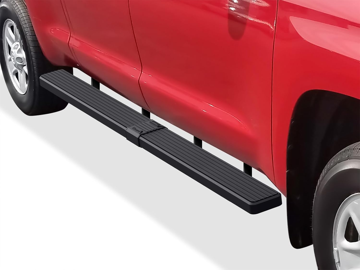 APS Wheel to Wheel Running Boards 5in Compatible with Toyota Tundra 2007-2021 Double Cab 5.5ft Bed Stainless Steel (Nerf Bars Side Steps Side Bars)