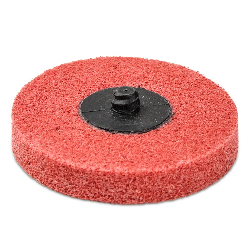 BHA Discos de cambio rápido de preparación de superficies, 3 pulgadas, paquete de 10 (rojo fino)