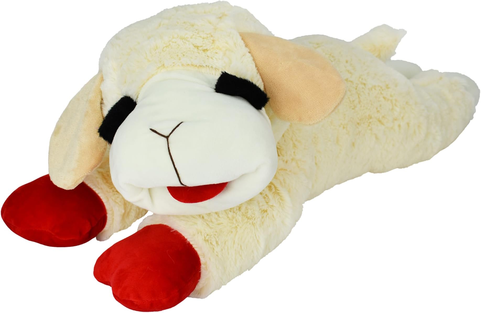 Officially Licensed Lamb Chop Jumbo White Plush Dog Toy, 24-Inch