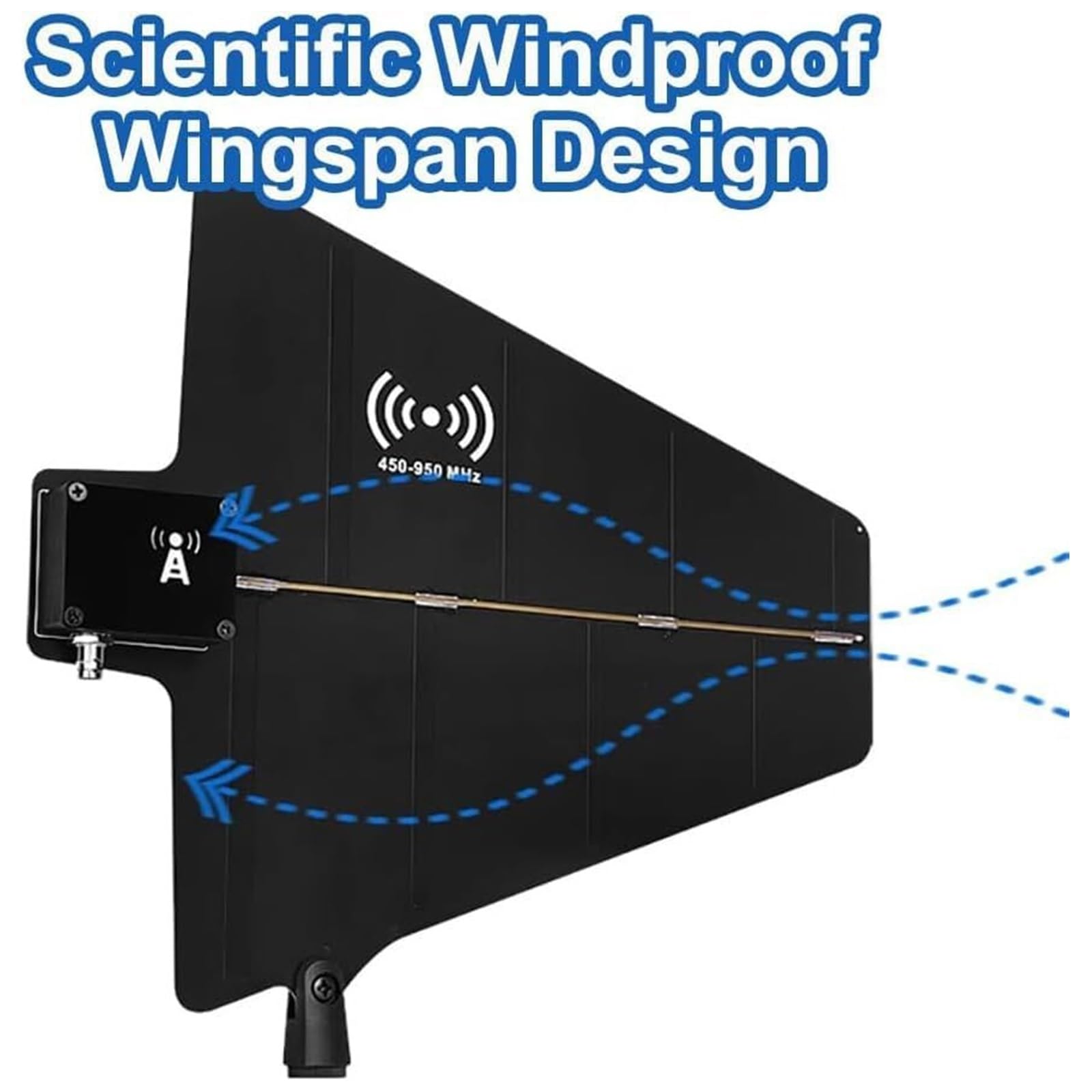 UHF-Antennen-Stromverteilersystem, Funkmikrofon-Signalverstärker mit 2 Antennenpaddeln, Frequenzbereich 400–950 MHz, 8 Ein-/Ausgänge, für Bühnenauftritte, Hochzeiten