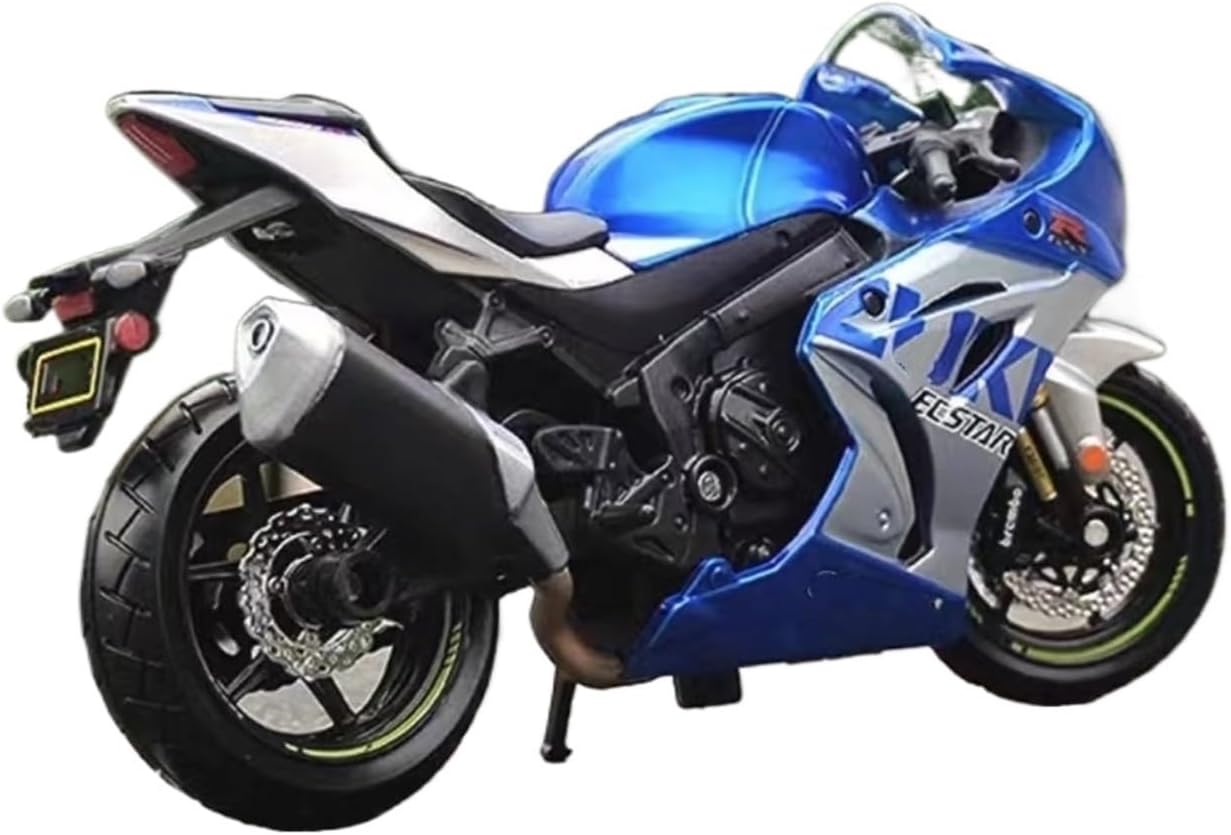 HTASFCI Motorcycle Model for Suzuki GSX R-1000R 2021 1:18 Rally Simulation Alloy Motorcycle Model Finished Motorcycle Locomotive Collectibles
