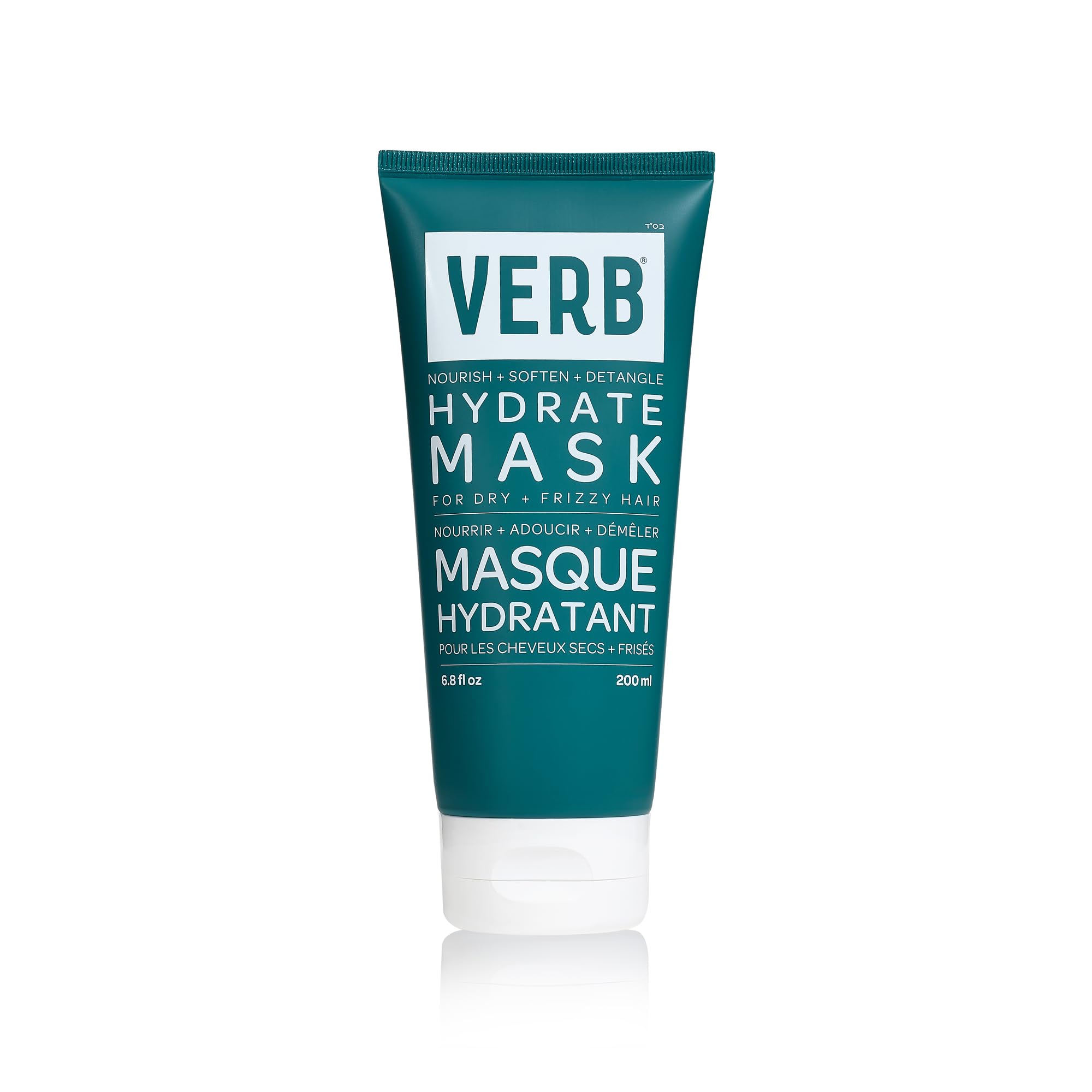 VERB Hydrate Mask, 6.8 fl oz - Intense Moisture for Dry + Frizzy Hair - Smooth + Detangle - Amber + Warm Jasmine Scent
